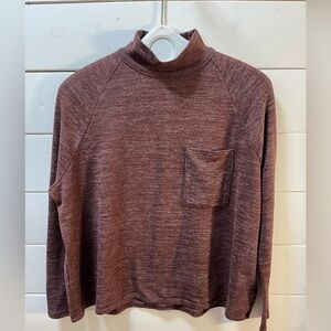 BDG URBAN OUTFITTERS – Red Mock Neck Top (Size S)